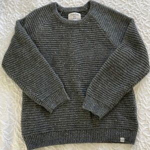 Boys Sweater - marled, striped knit. Size 10-12